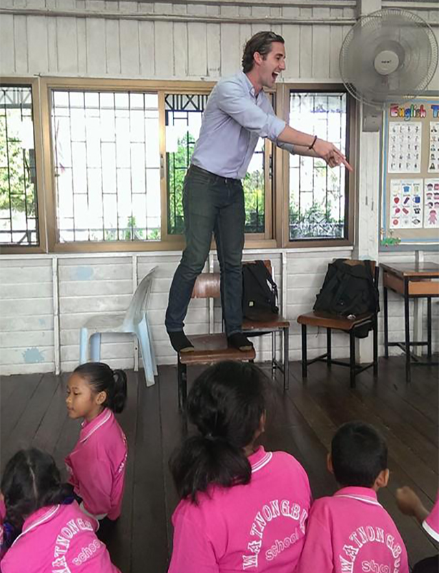 Teaching at a Temple in Chanthaburi, Thailand