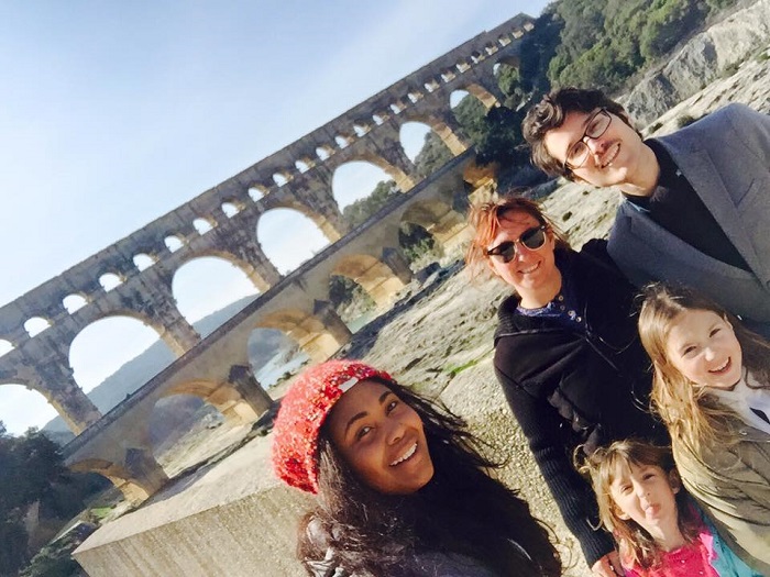 the aqueducts of Pont du Gard