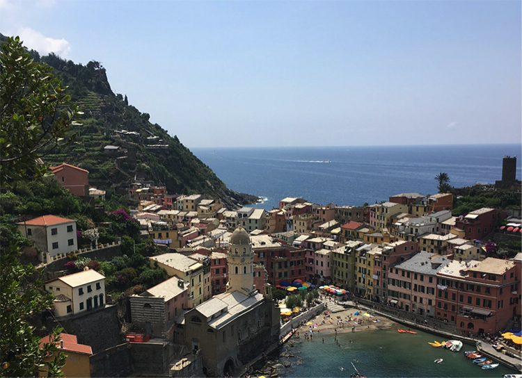 View from my hike along the Cinque Terre.