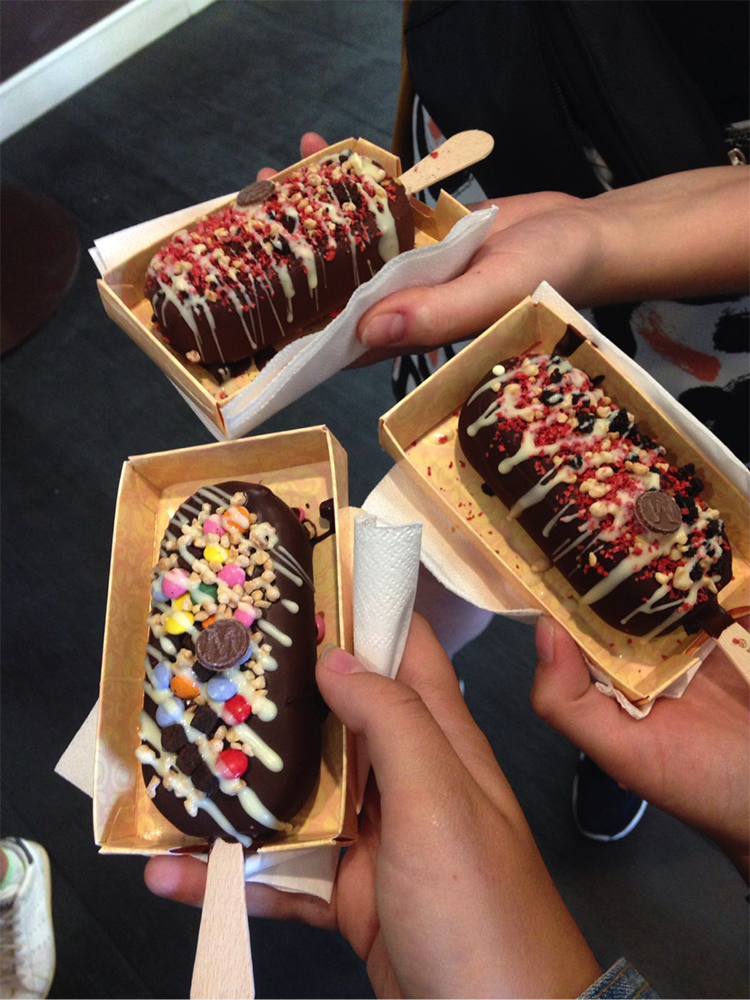 Ice cream from the Magnum Store.