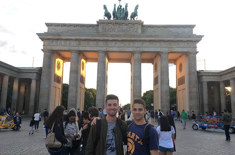 sam and friend in berlin germany
