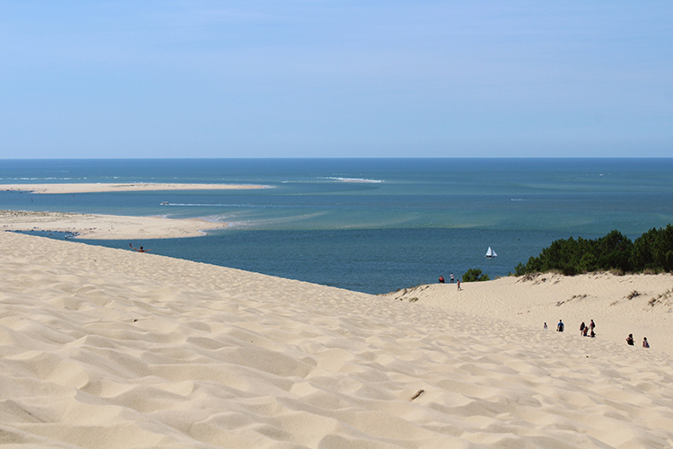 top-of-sand dune in france