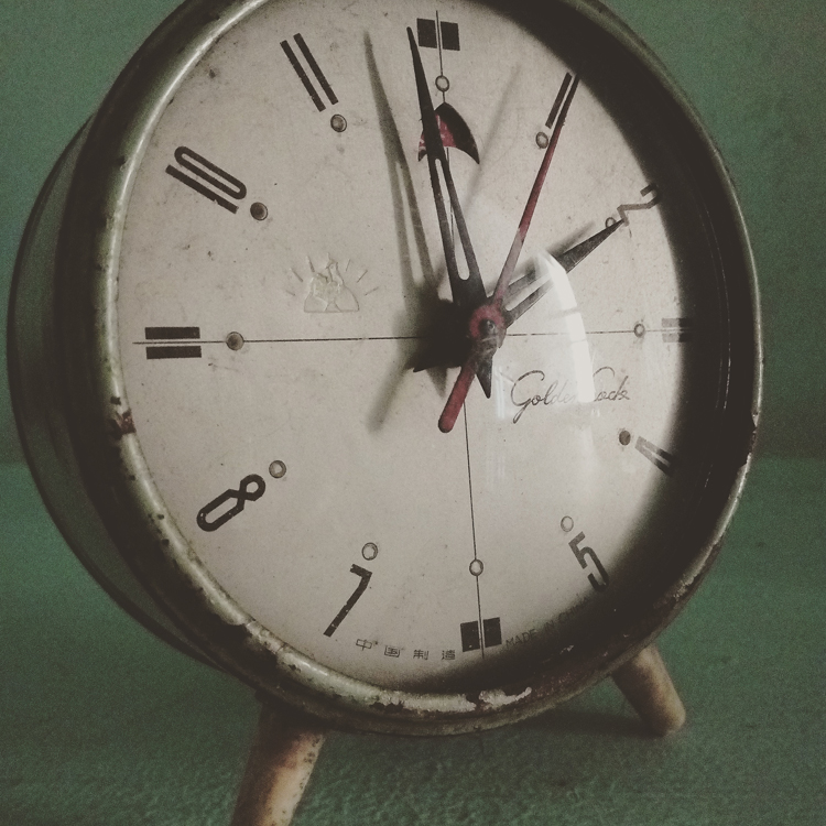An antique clock from Myanmar.