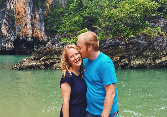 Chelsey and Cole Dunham in Thailand.