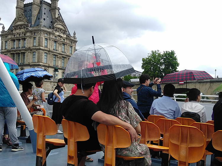Sharing a love for Paris on the Seine River Cruise.