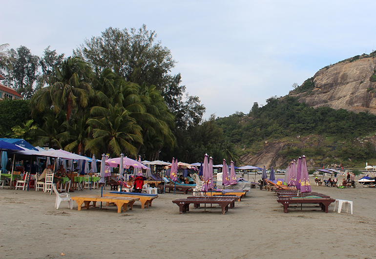 A beach resort in Thailand.