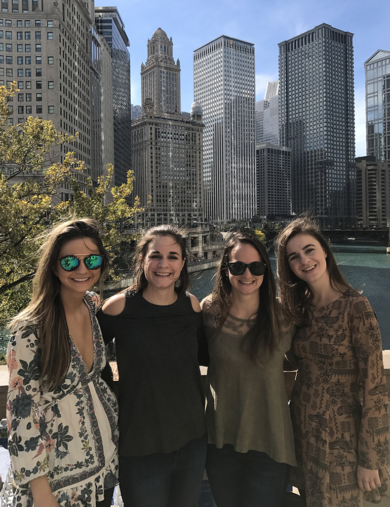 Four girls in Chicago