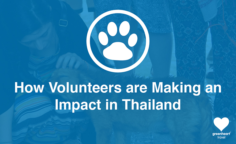 How volunteers are making an impact in Thailand title image.