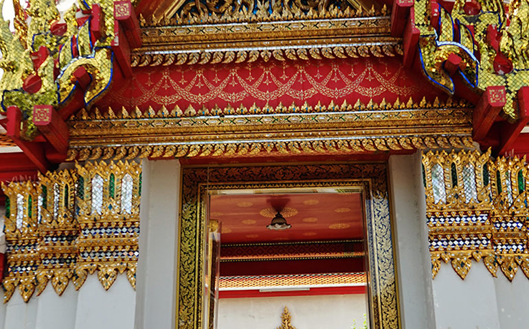 An ornate temple in Thailand.