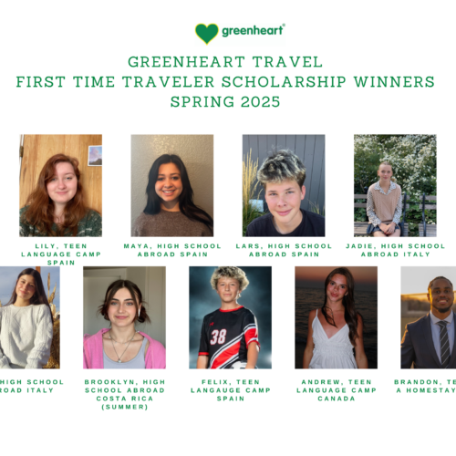 Meet Greenheart’s First Time Traveler Winners for Spring 2025!