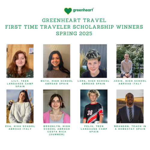 Meet Greenheart’s First Time Traveler Winners for Spring 2025!
